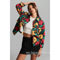 Chaqueta floral para mujeres al por mayor